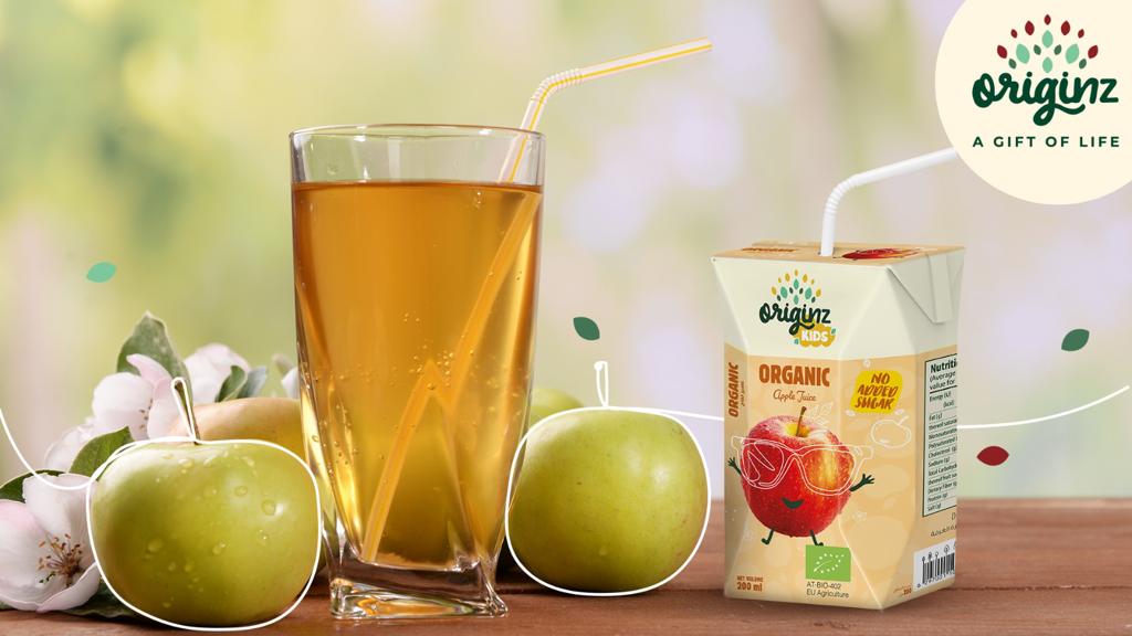 What are the health benefits of organic apple juice