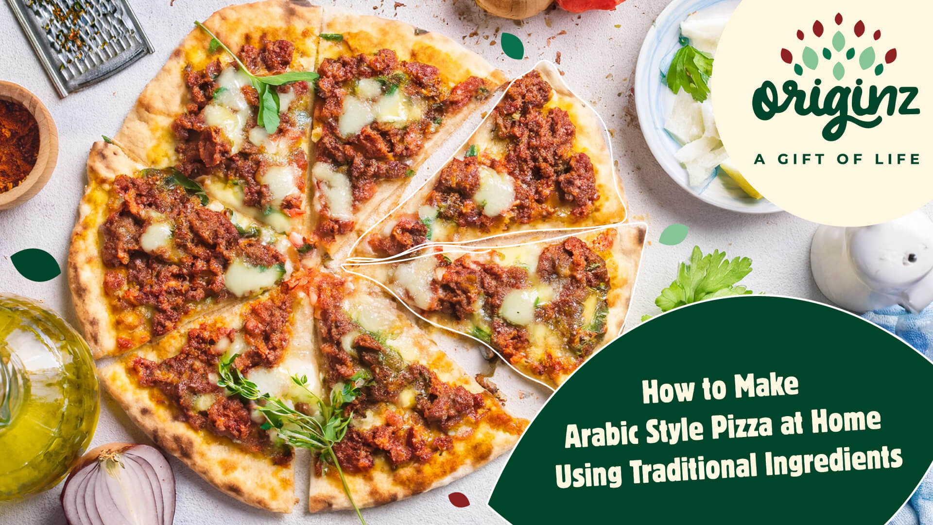 How to Make Arabic Style Pizza at Home Using Traditional Ingredients