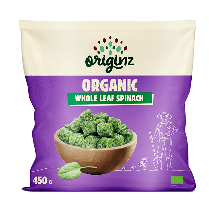Organic Frozen Whole Leaf Spinach