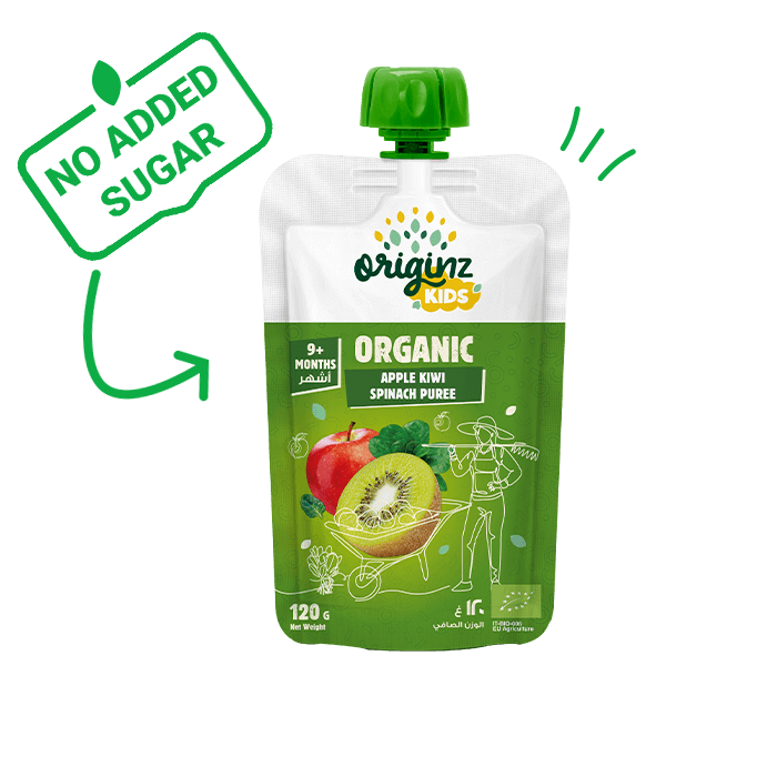 Organic Apple Kiwi Spinach Puree (Coming Soon)