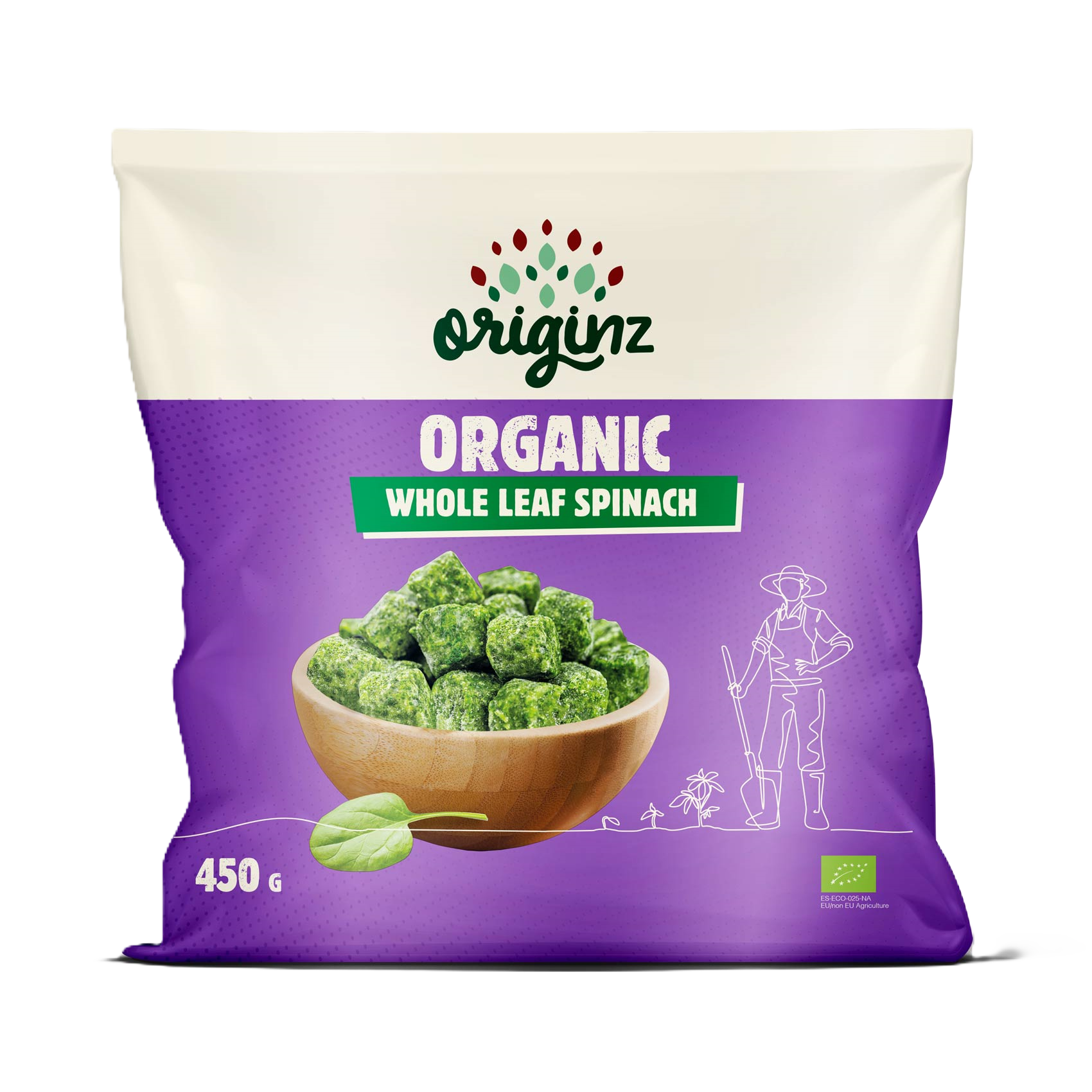 Organic Frozen Whole Leaf Spinach