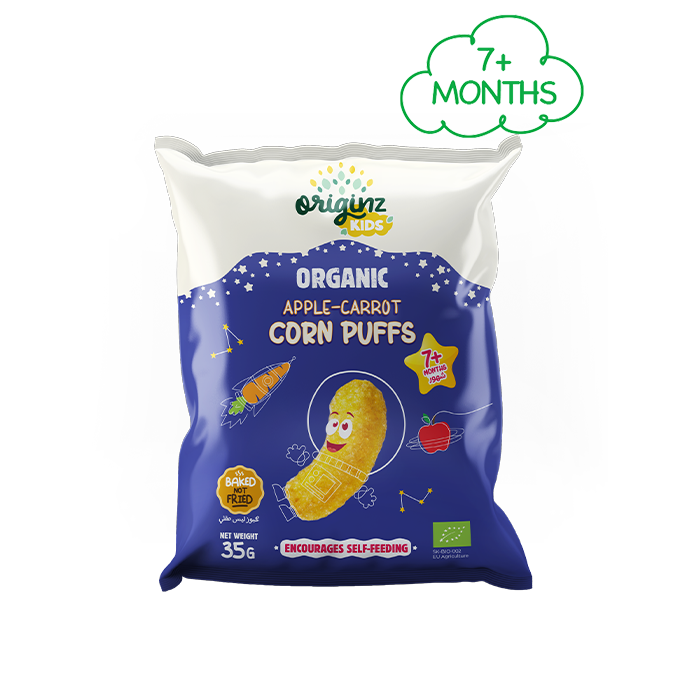 Organic Apple-Carrot Corn Puffs