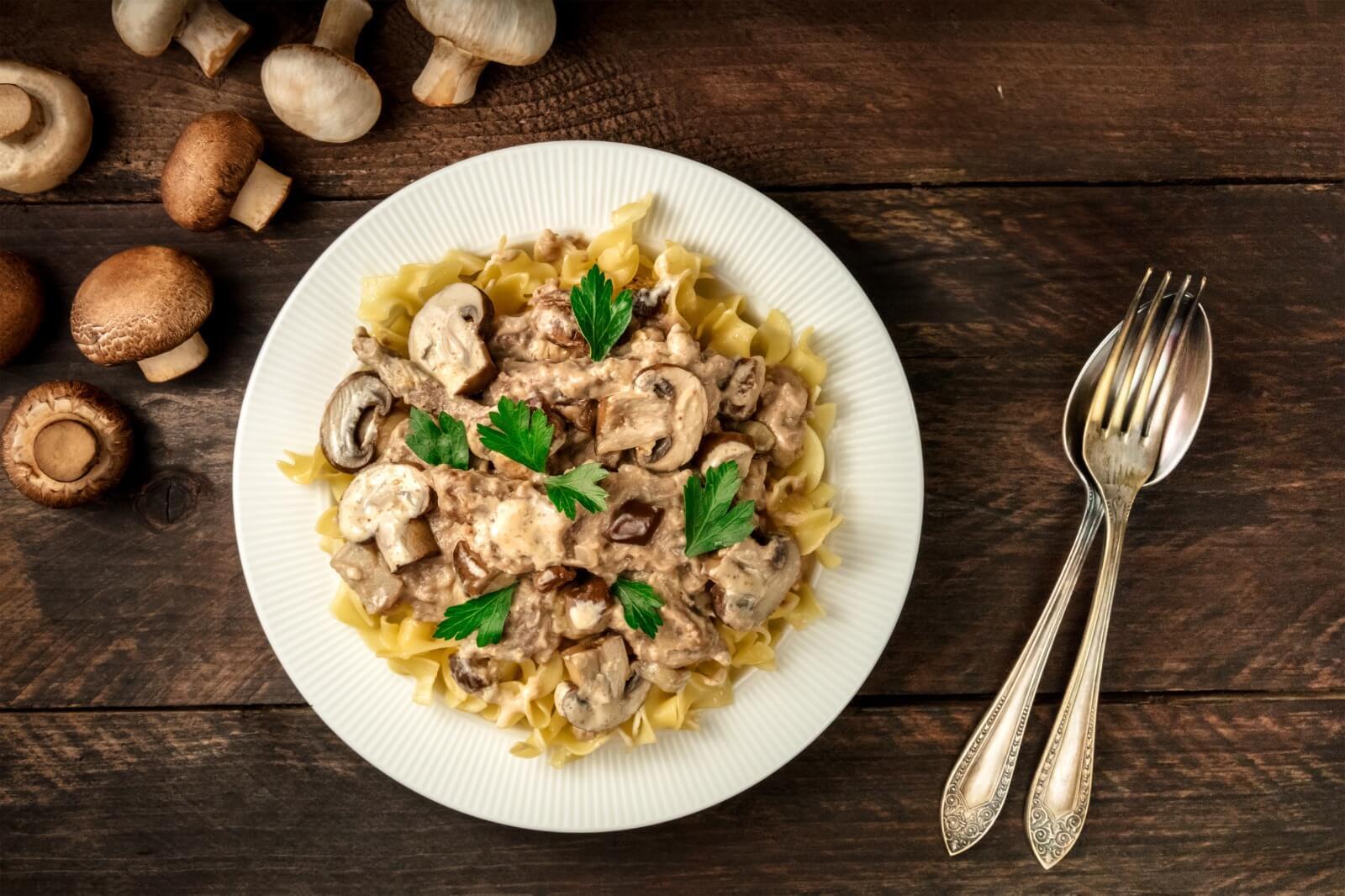 Yummy Pasta Mushroom Stroganoff