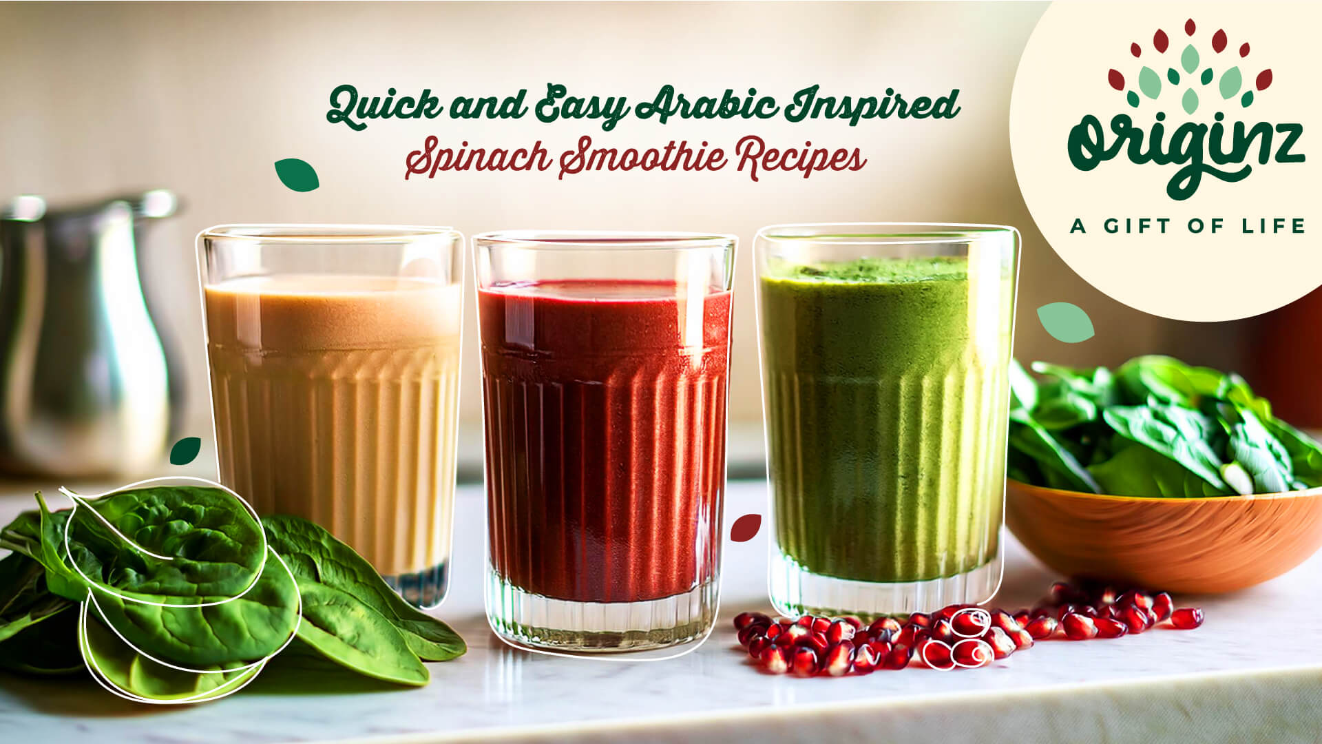 Quick and Easy Arabic Inspired Spinach Smoothie Recipes