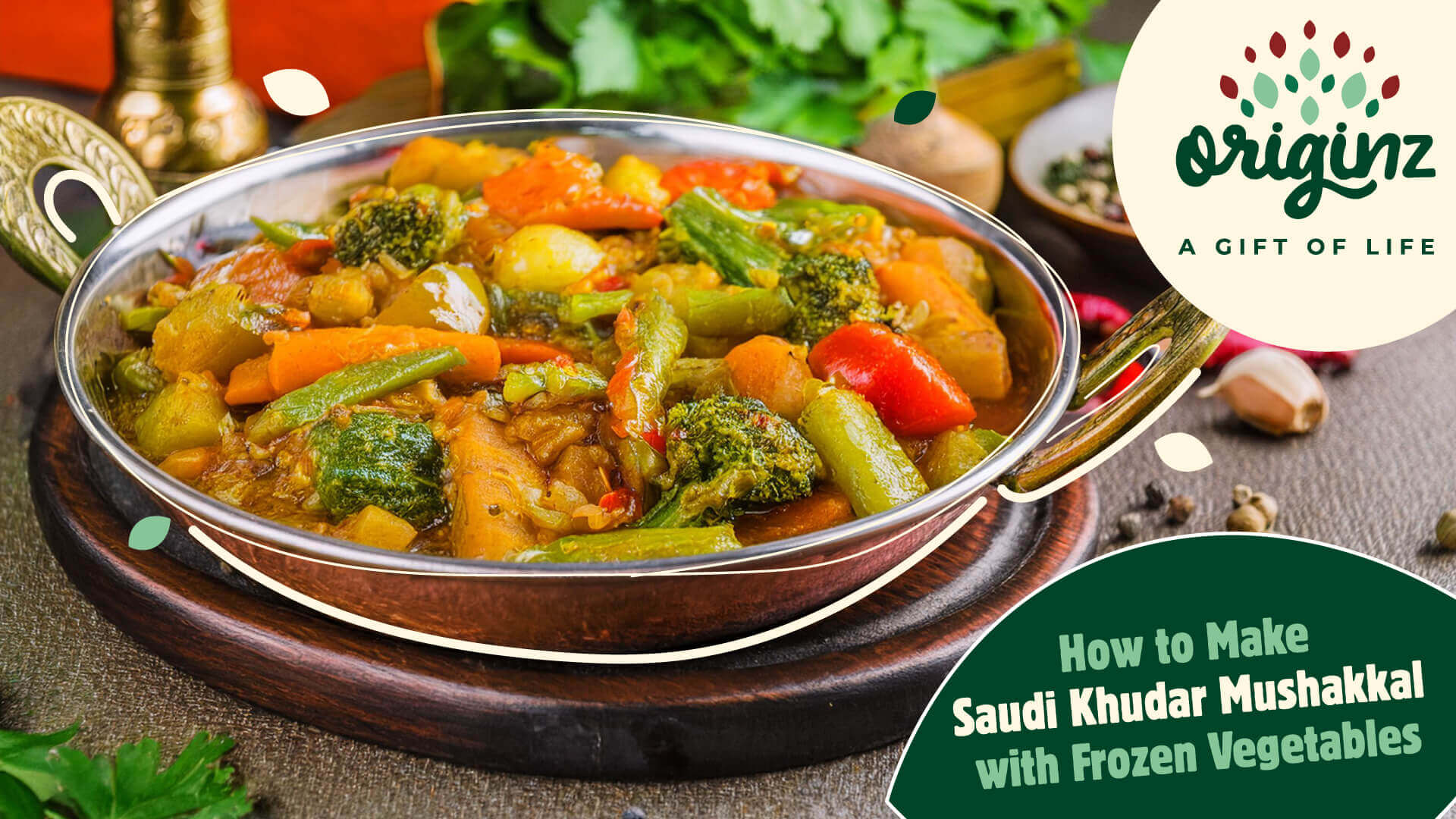 How to Make Saudi Khudar Mushakkal with Frozen Vegetables